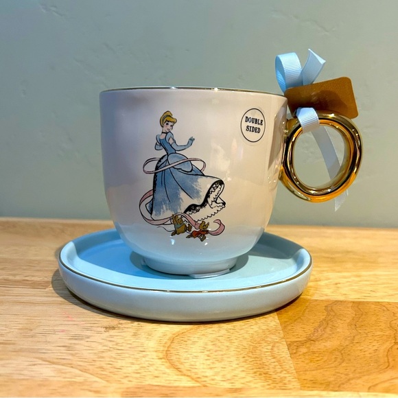 Rae Dunn Other - CINDERELLA MUG + SAUCER  FROM THE RAE DUNN DISNEY PRINCESS COLLECTION. NWTS